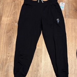 Women’s GOAT USA Black Jogger Pants with Embroidered Logo